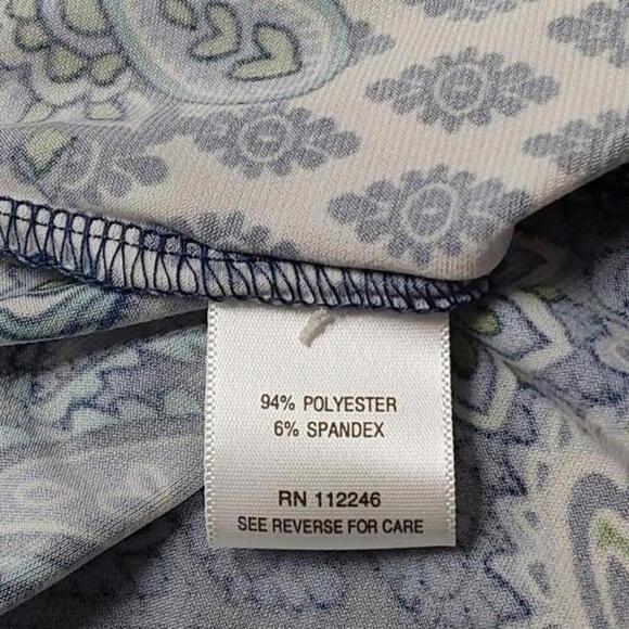 Blue Paisley Print Top | Sami & Jo | X Large - Picture 11 of 11